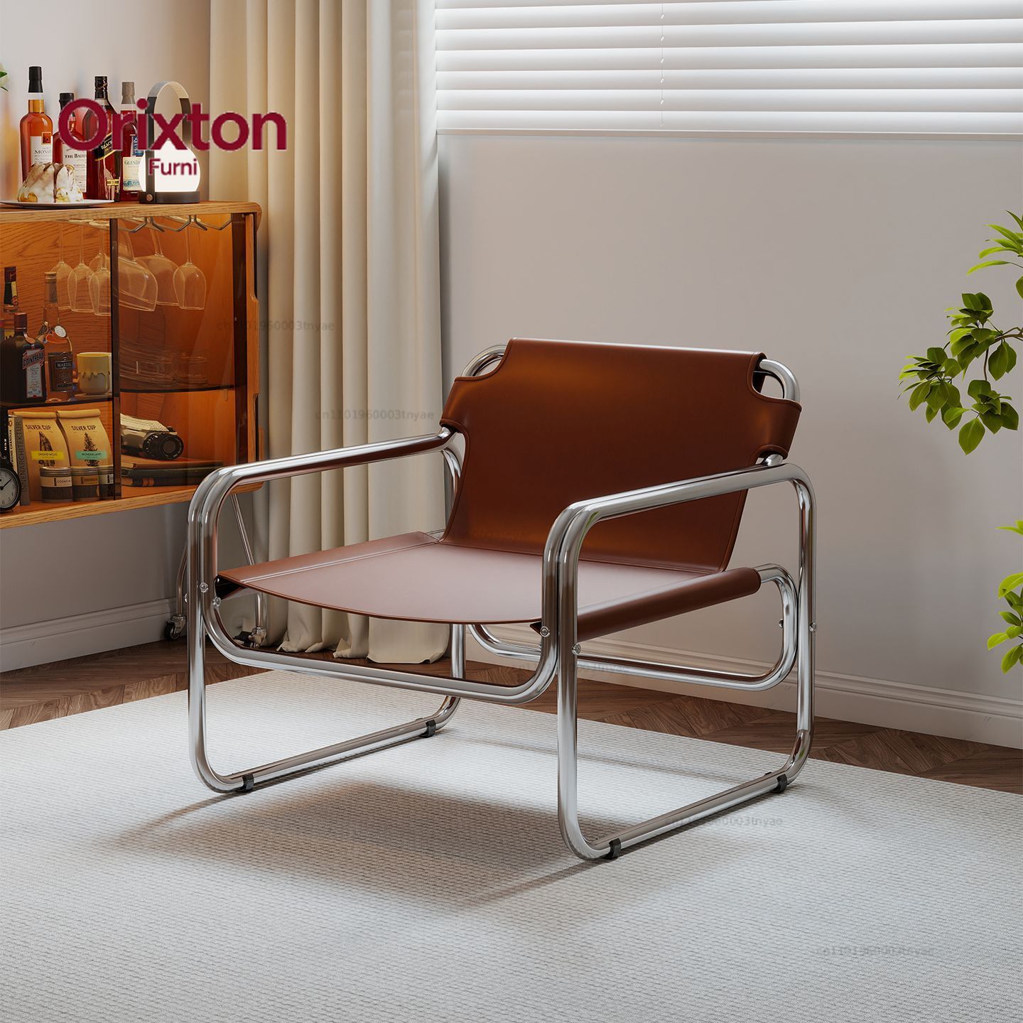 Office Furniture For Sale - Kursi Santai Modern Beraksen Kulit dengan