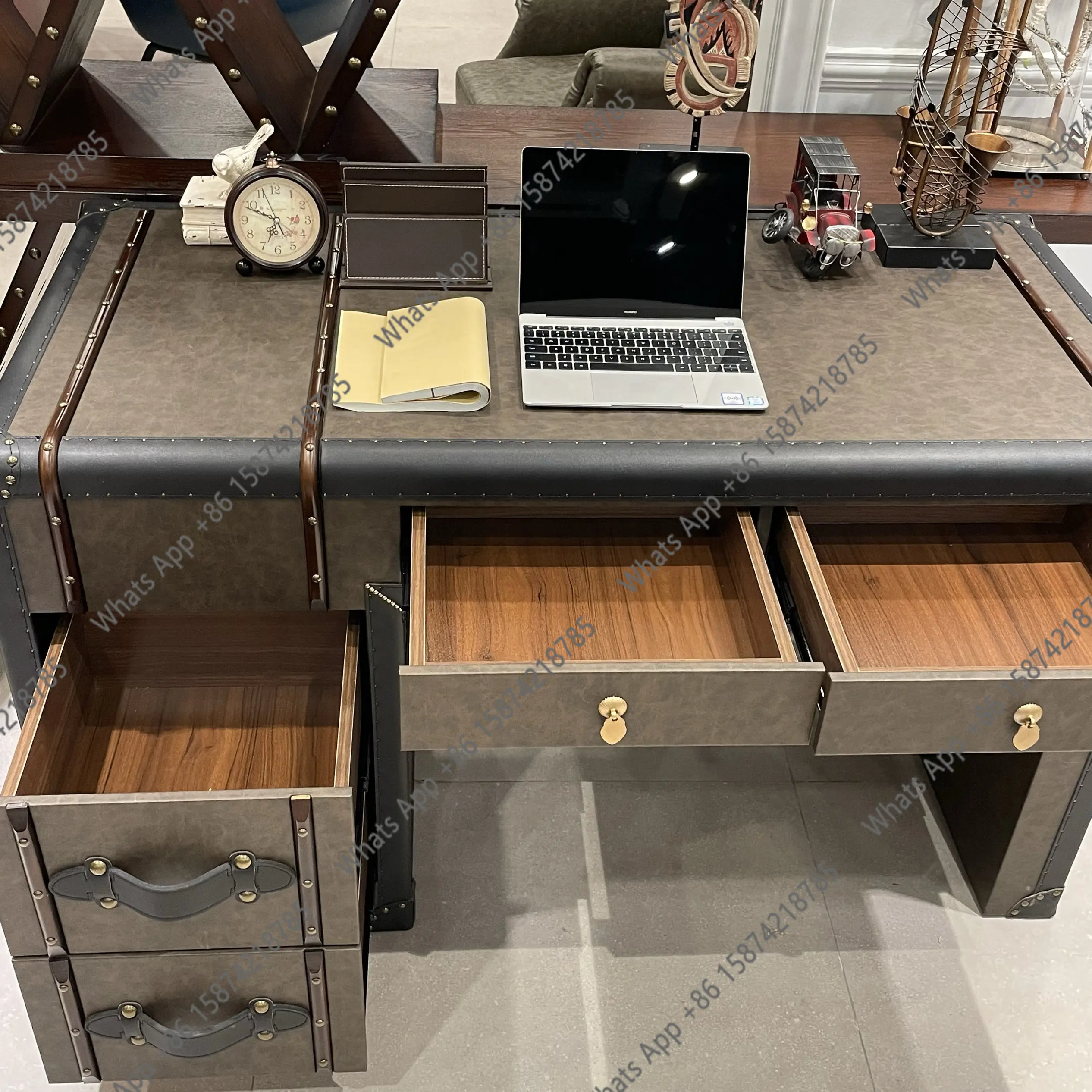 Meja Kerja Presiden Retro Amer - Office Furniture Second Hand ulasan dan harga
