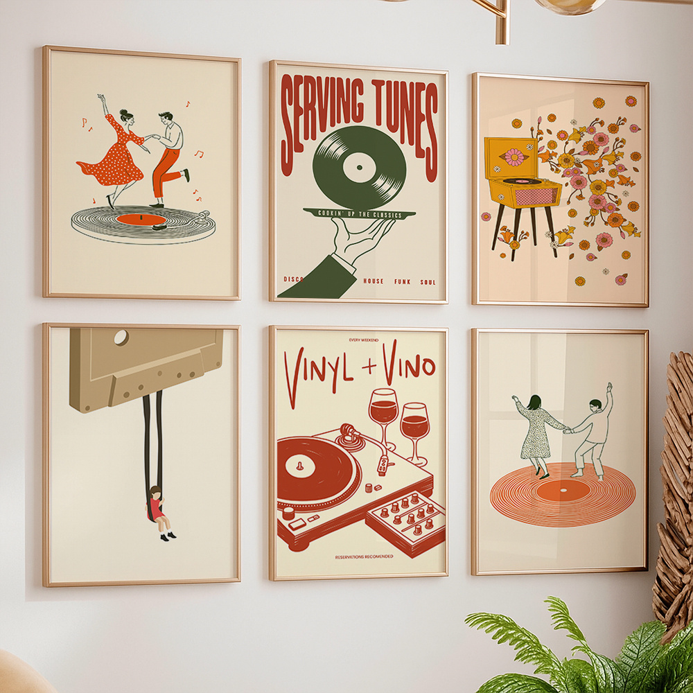 1 Buah Poster Kanvas Musik Ant - Office Furniture For Sale ulasan dan harga
