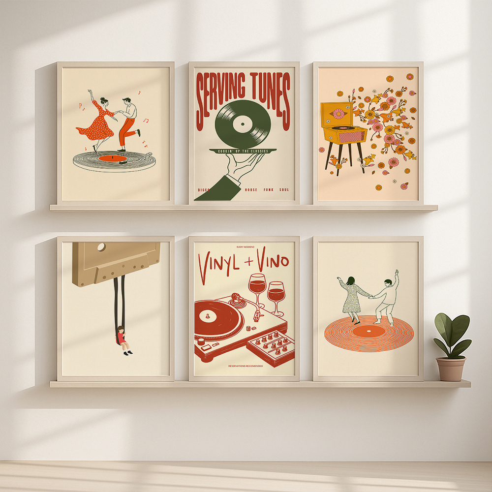 1 Buah Poster Kanvas Musik Ant - Office Furniture For Sale ulasan dan harga